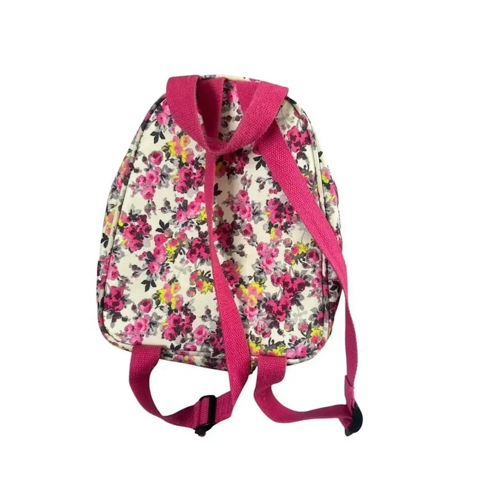 Joules Cat Lunch Box Backpack Bag‎ Zipper Small Floral Kids Girl School Travel